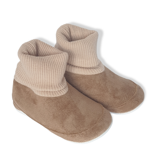 High Top Brown Baby Shoes-Baby shoe, Boots, Brown, catshoes, catunisex, Pantoufle, Shoe, Shoes, Sneakers-Papulin-[Too Twee]-[Tootwee]-[baby]-[newborn]-[clothes]-[essentials]-[toys]-[Lebanon]
