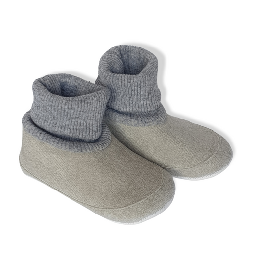 High Top Grey Baby Shoes-Baby shoe, Boots, catshoes, catunisex, Grey, Light Grey, Pantoufle, Shoe, Shoes, Sneakers-Papulin-[Too Twee]-[Tootwee]-[baby]-[newborn]-[clothes]-[essentials]-[toys]-[Lebanon]