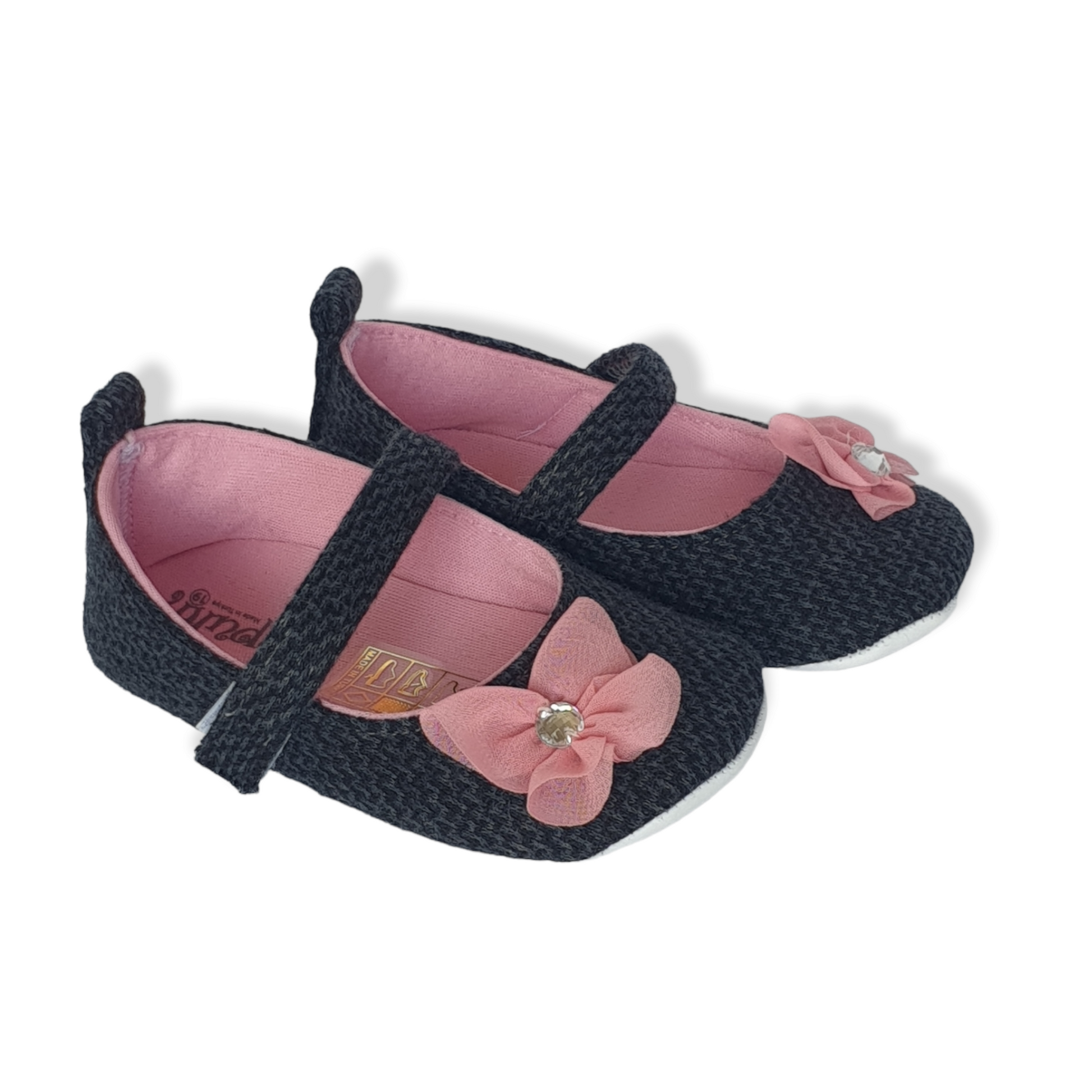 Black Ballerinas Baby Shoes-Baby shoe, Ballerina, Ballerinas, Ballerine, Black, Boots, catgirl, catshoes, Shoe, Shoes-Papulin-[Too Twee]-[Tootwee]-[baby]-[newborn]-[clothes]-[essentials]-[toys]-[Lebanon]