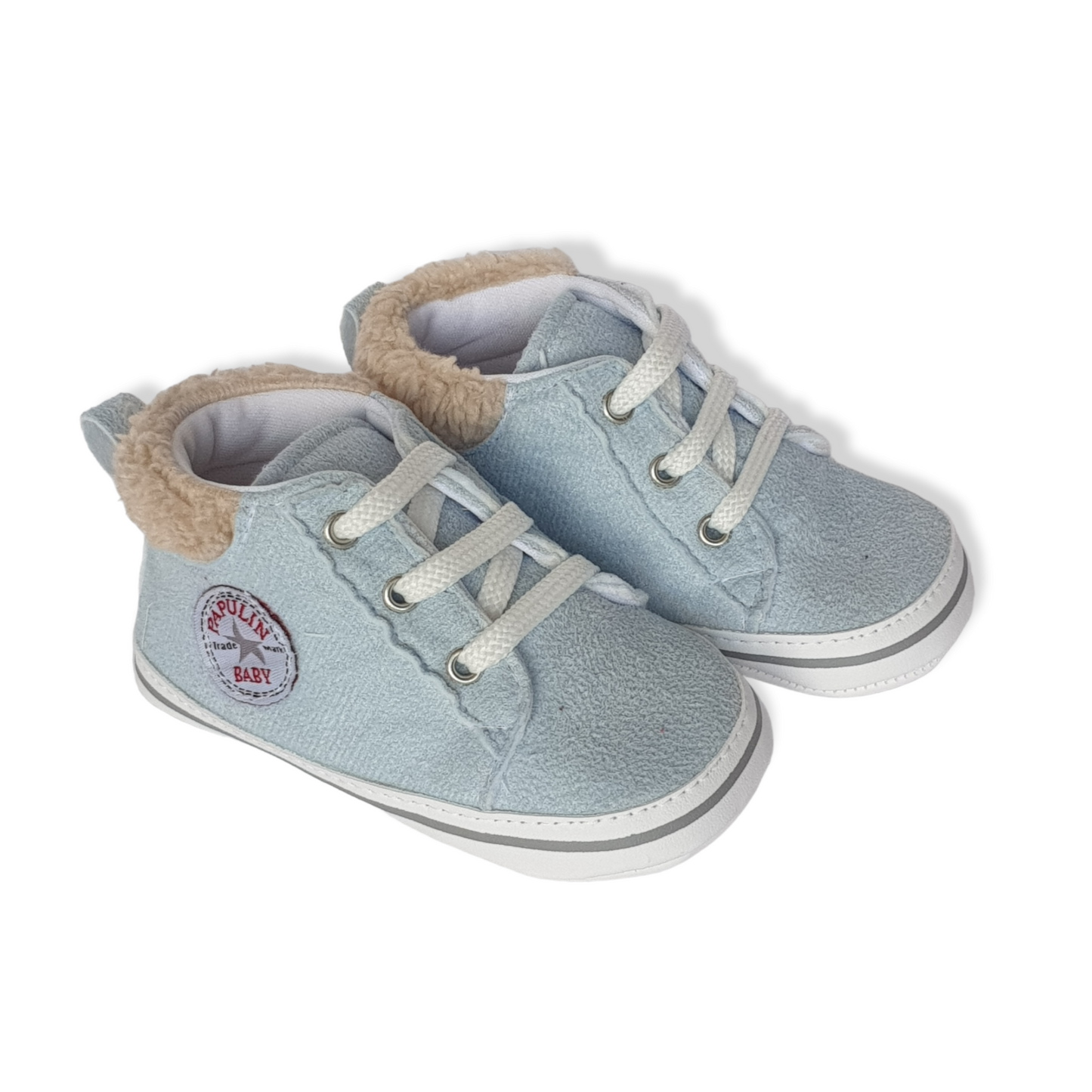 Ligh Blue Sneakers Baby Shoes-Baby shoe, Boots, catshoes, catunisex, Light Blue, Shoe, Shoes, Sneakers-Papulin-[Too Twee]-[Tootwee]-[baby]-[newborn]-[clothes]-[essentials]-[toys]-[Lebanon]