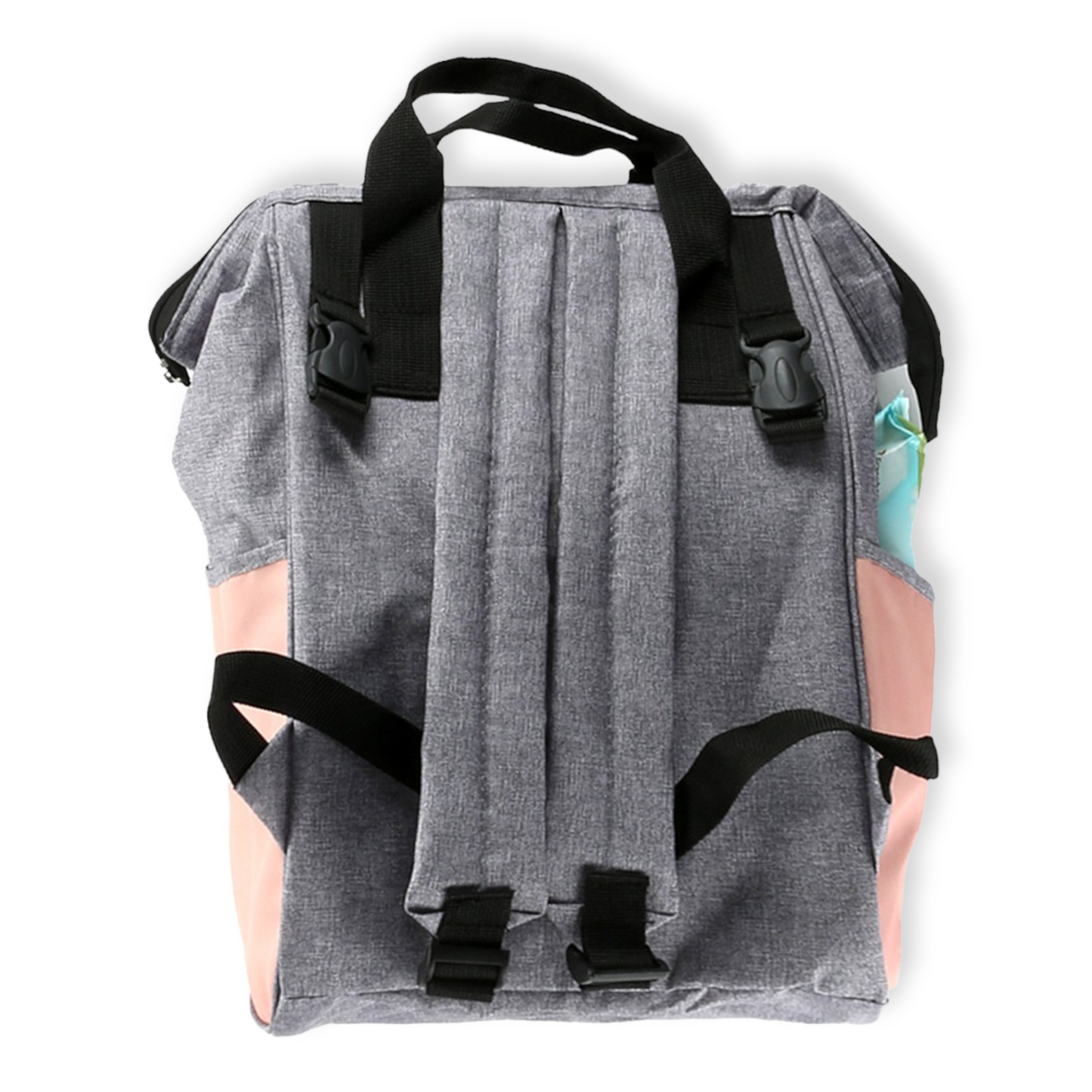 Pink and Grey Mommy Bag-Bag, Bags, catbabygear, catbag, Changing, Diapers, Grey, Maternity, Nappy, Nursery, Pink, Travel-Safe Line-[Too Twee]-[Tootwee]-[baby]-[newborn]-[clothes]-[essentials]-[toys]-[Lebanon]