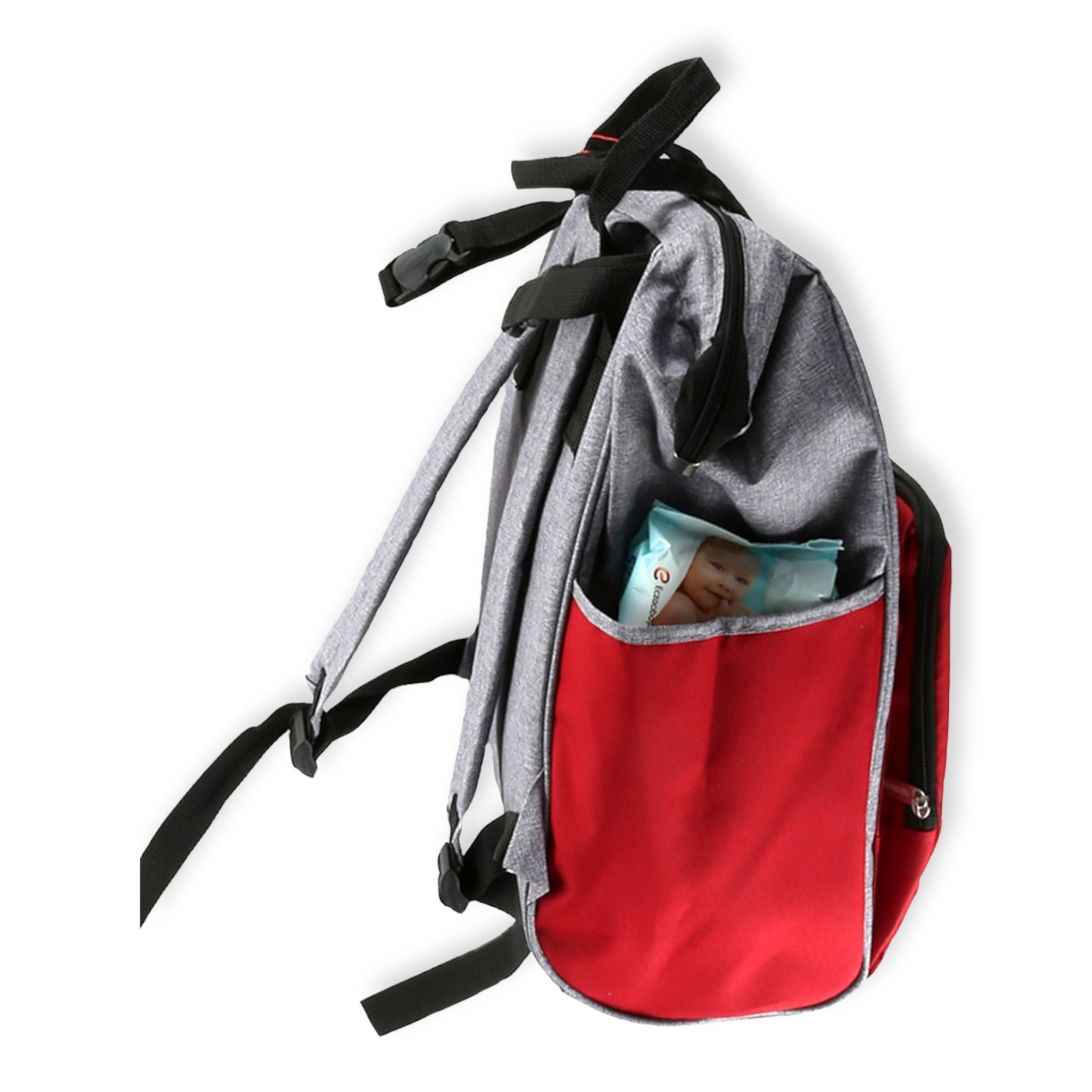 Red and Grey Mommy Bag