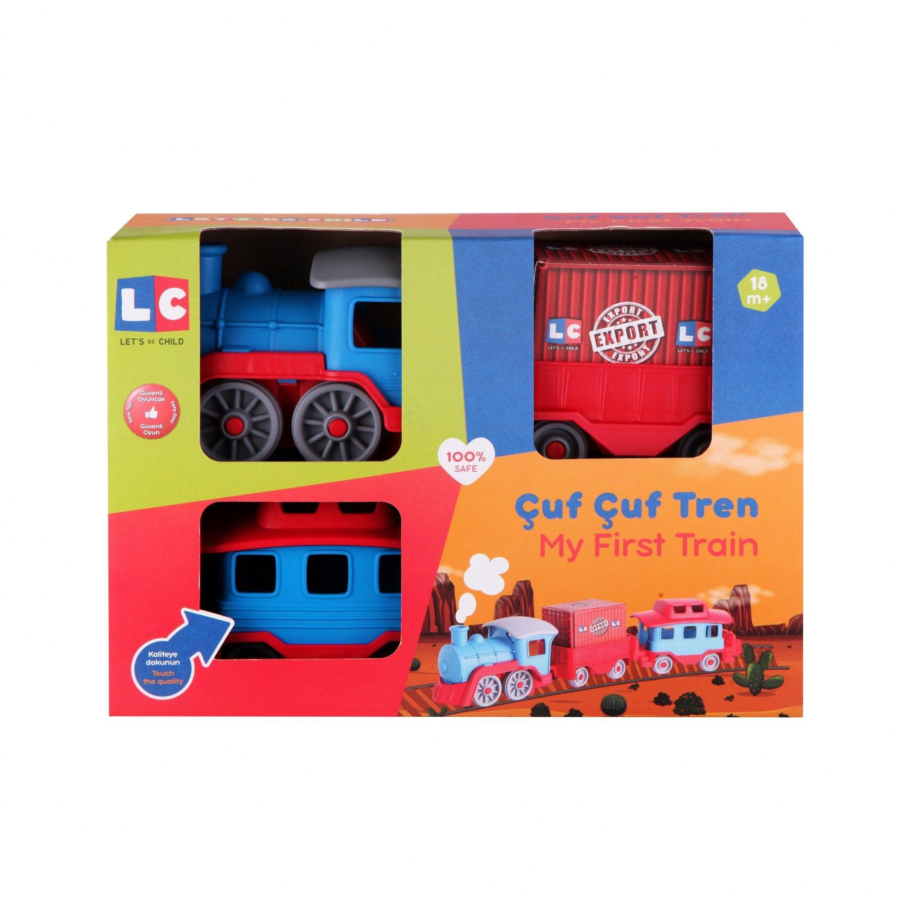 My First Train-Car, catveh, Communication, Coordination, Imagination, Language, Motor, Pretend, Rail, Skills, Toy, Train, Wheels-Let's Be Child-[Too Twee]-[Tootwee]-[baby]-[newborn]-[clothes]-[essentials]-[toys]-[Lebanon]