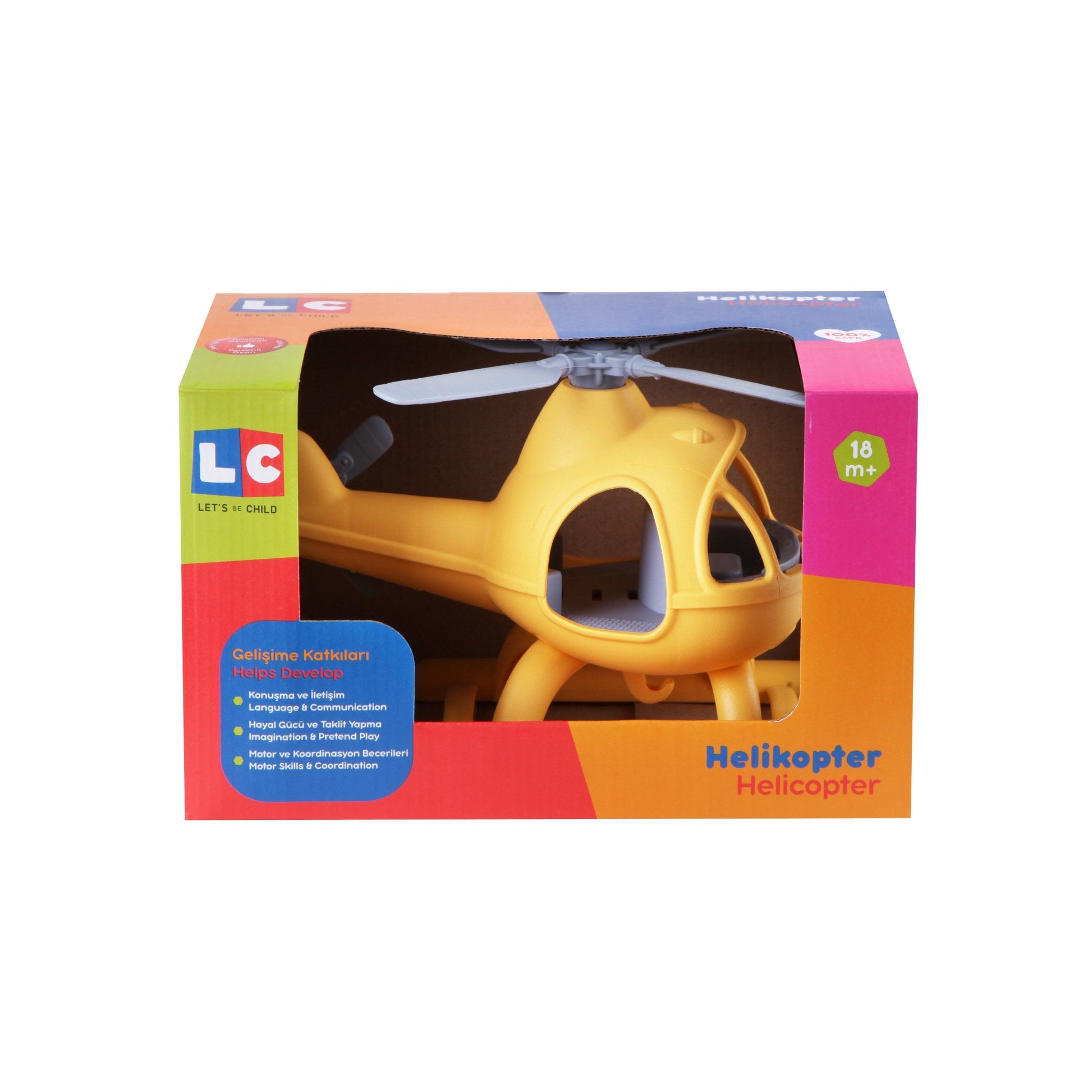 Yellow Helicopter-catveh, Communication, Coordination, Fly, Helicopter, Imagination, Language, Motor, Plane, Pretend, Skills, Toy, Wheels, Yellow-Let's Be Child-[Too Twee]-[Tootwee]-[baby]-[newborn]-[clothes]-[essentials]-[toys]-[Lebanon]