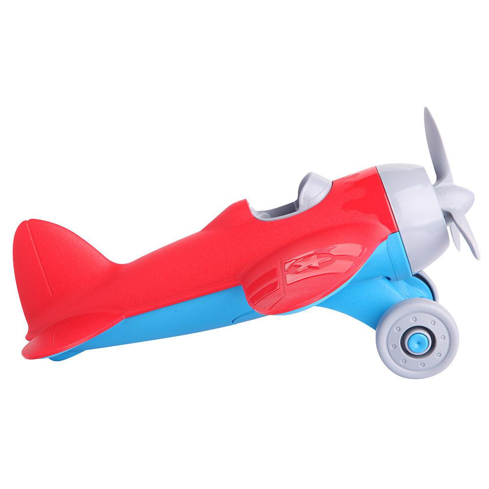 Red Blue First Flight Plane-Blue, catveh, Communication, Coordination, Flight, Fly, Imagination, Language, Motor, Plane, Pretend, Red, Skills, Toy, Wheels-Let's Be Child-[Too Twee]-[Tootwee]-[baby]-[newborn]-[clothes]-[essentials]-[toys]-[Lebanon]