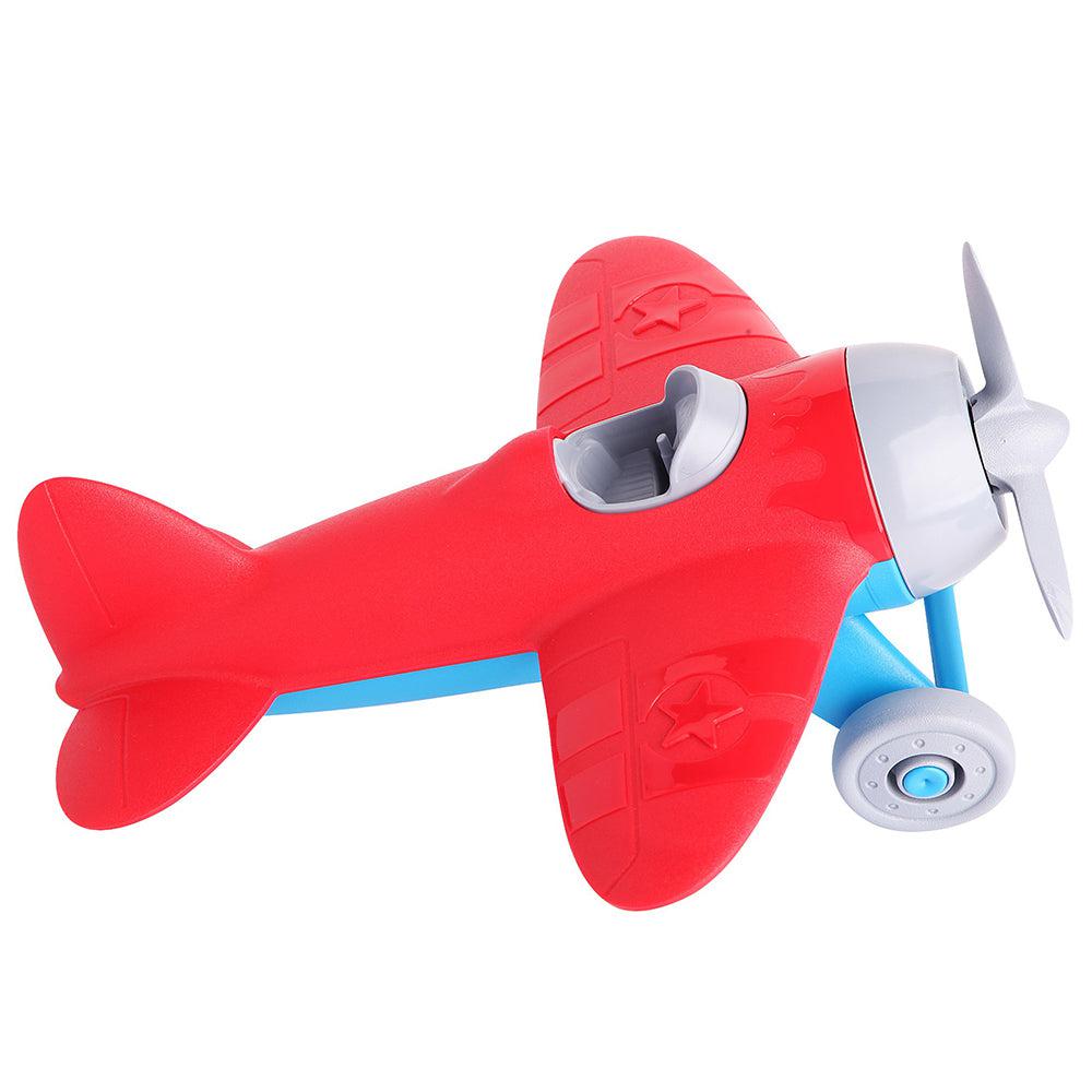 Red Blue First Flight Plane-Blue, catveh, Communication, Coordination, Flight, Fly, Imagination, Language, Motor, Plane, Pretend, Red, Skills, Toy, Wheels-Let's Be Child-[Too Twee]-[Tootwee]-[baby]-[newborn]-[clothes]-[essentials]-[toys]-[Lebanon]