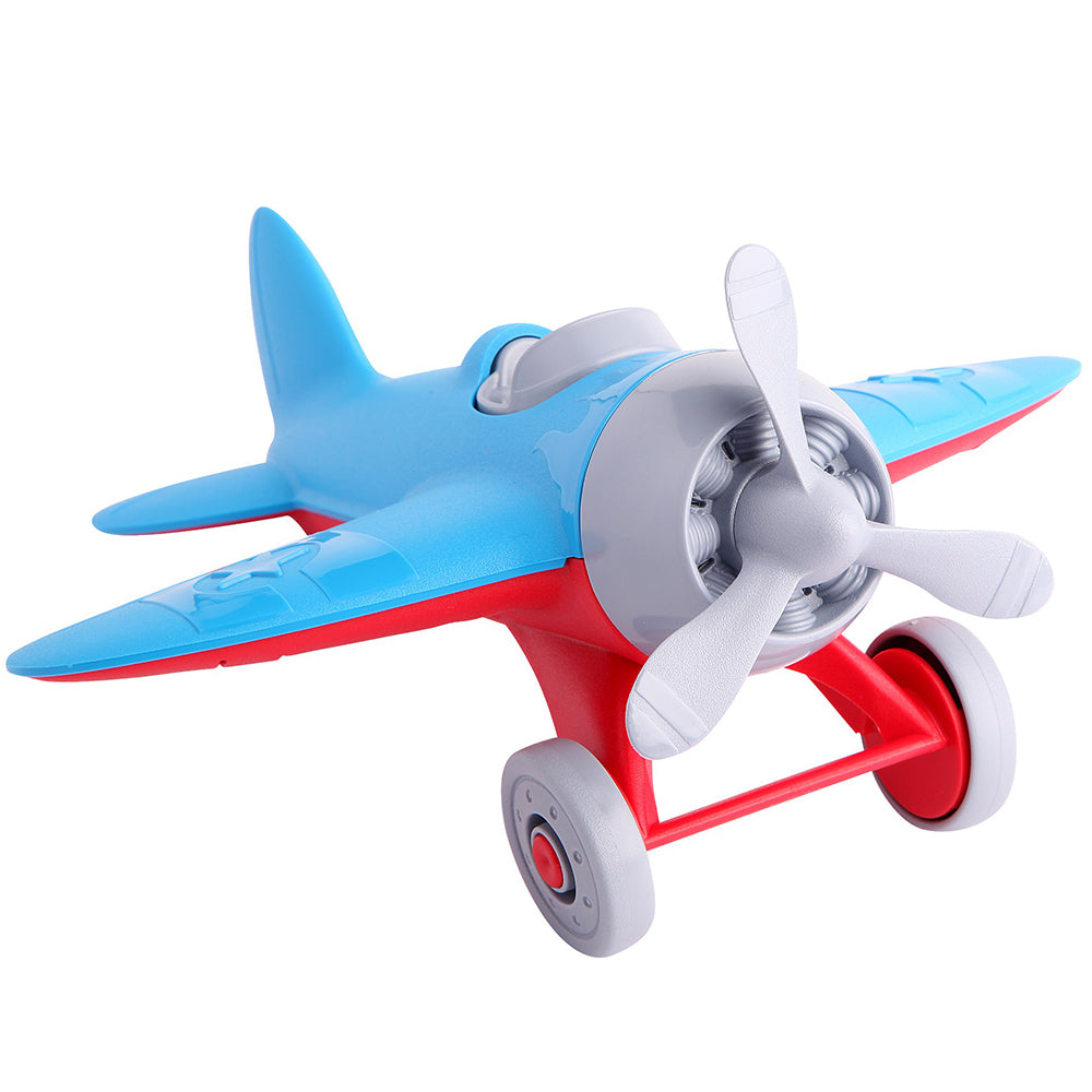Blue Red First Flight Plane-Blue, catveh, Communication, Coordination, Flight, Fly, Imagination, Language, Motor, Plane, Pretend, Red, Skills, Toy, Wheels-Let's Be Child-[Too Twee]-[Tootwee]-[baby]-[newborn]-[clothes]-[essentials]-[toys]-[Lebanon]