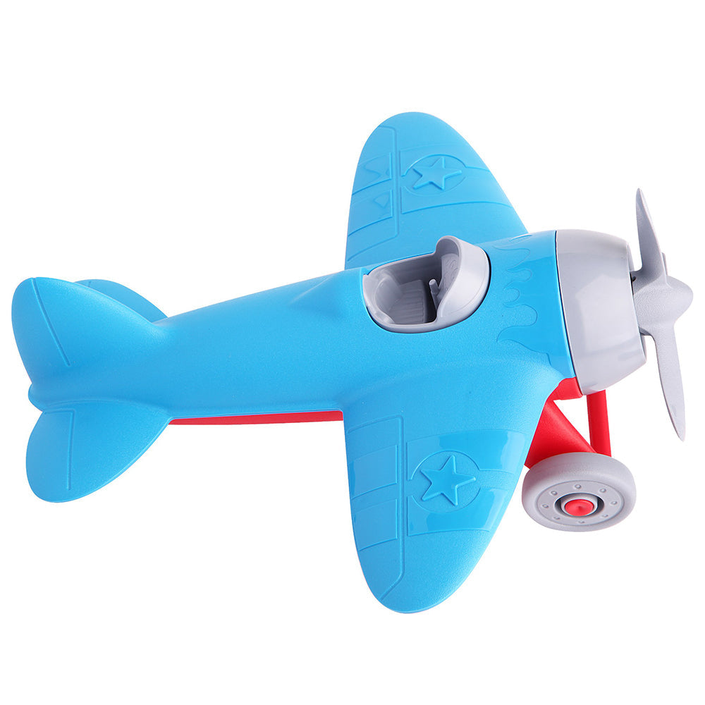 Blue Red First Flight Plane-Blue, catveh, Communication, Coordination, Flight, Fly, Imagination, Language, Motor, Plane, Pretend, Red, Skills, Toy, Wheels-Let's Be Child-[Too Twee]-[Tootwee]-[baby]-[newborn]-[clothes]-[essentials]-[toys]-[Lebanon]