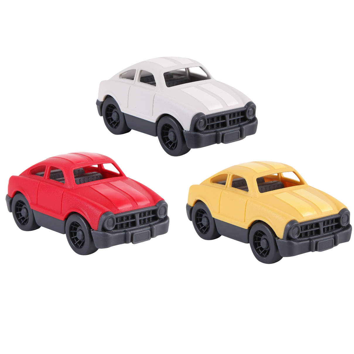 Let's Be Child - Red-White-Yellow Mini Cars (3pcs)