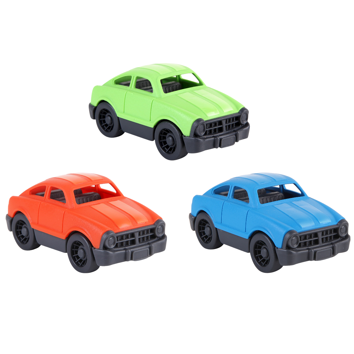 Let's Be Child - Green-Orange-Blue Mini Cars (3pcs)