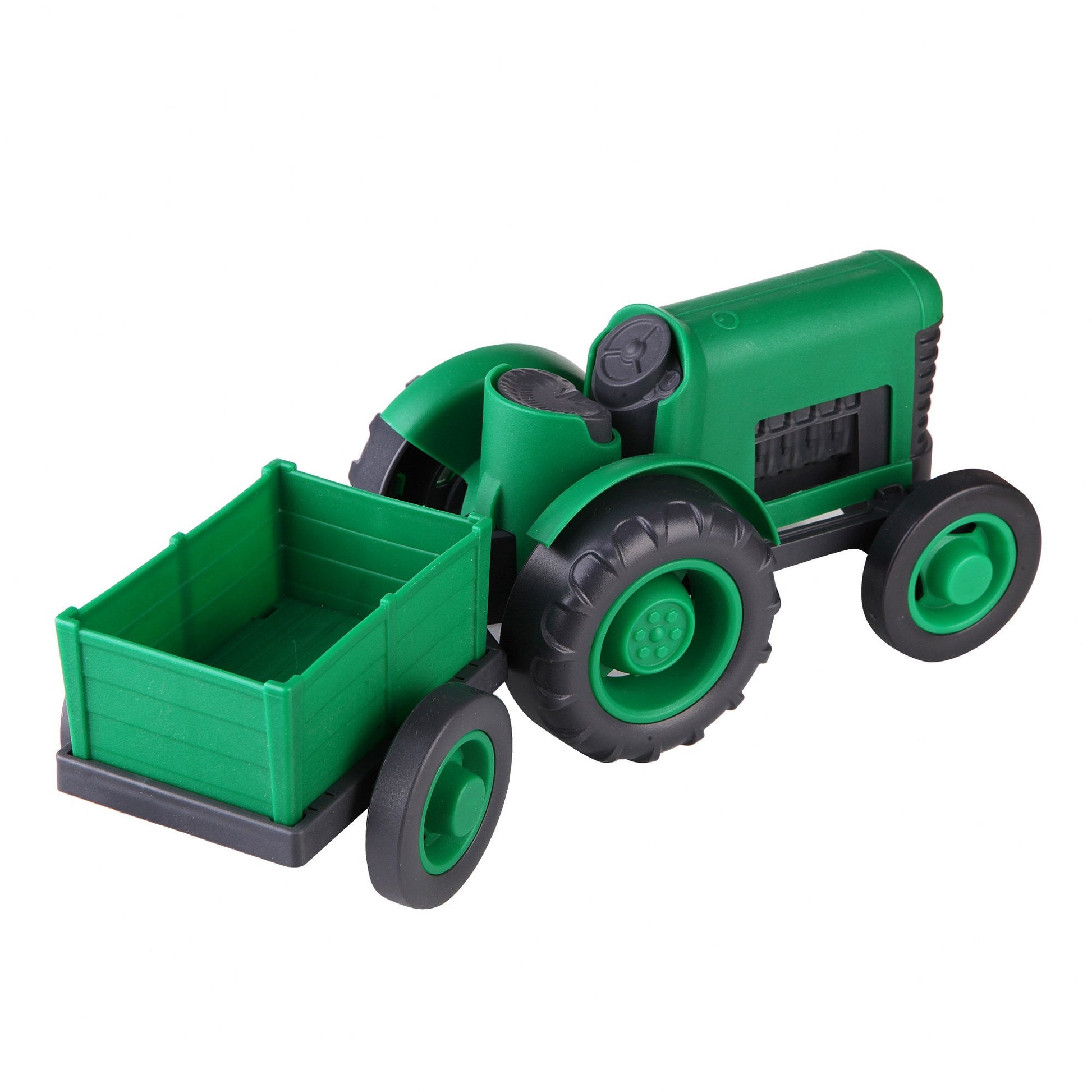Green Tractor with Wagon-Car, catveh, Communication, Coordination, Green, Imagination, Language, Motor, Pretend, Skills, Toy, Tractor, Wagon, Wheels-Let's Be Child-[Too Twee]-[Tootwee]-[baby]-[newborn]-[clothes]-[essentials]-[toys]-[Lebanon]