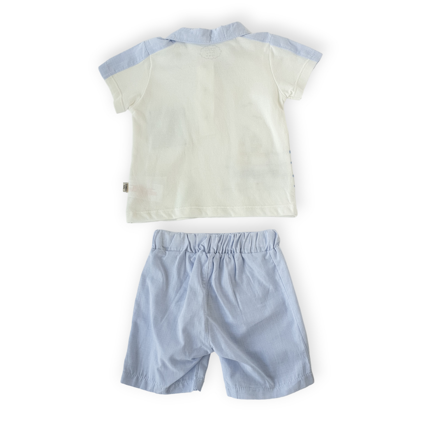 Ship Baby Boy Set White and Blue-Blue, Boy, Catboy, Catset2pcs, Sea, Set, Ship, Short sleeve, Shorts, SS23, Sun, Top, White-Tongs-[Too Twee]-[Tootwee]-[baby]-[newborn]-[clothes]-[essentials]-[toys]-[Lebanon]
