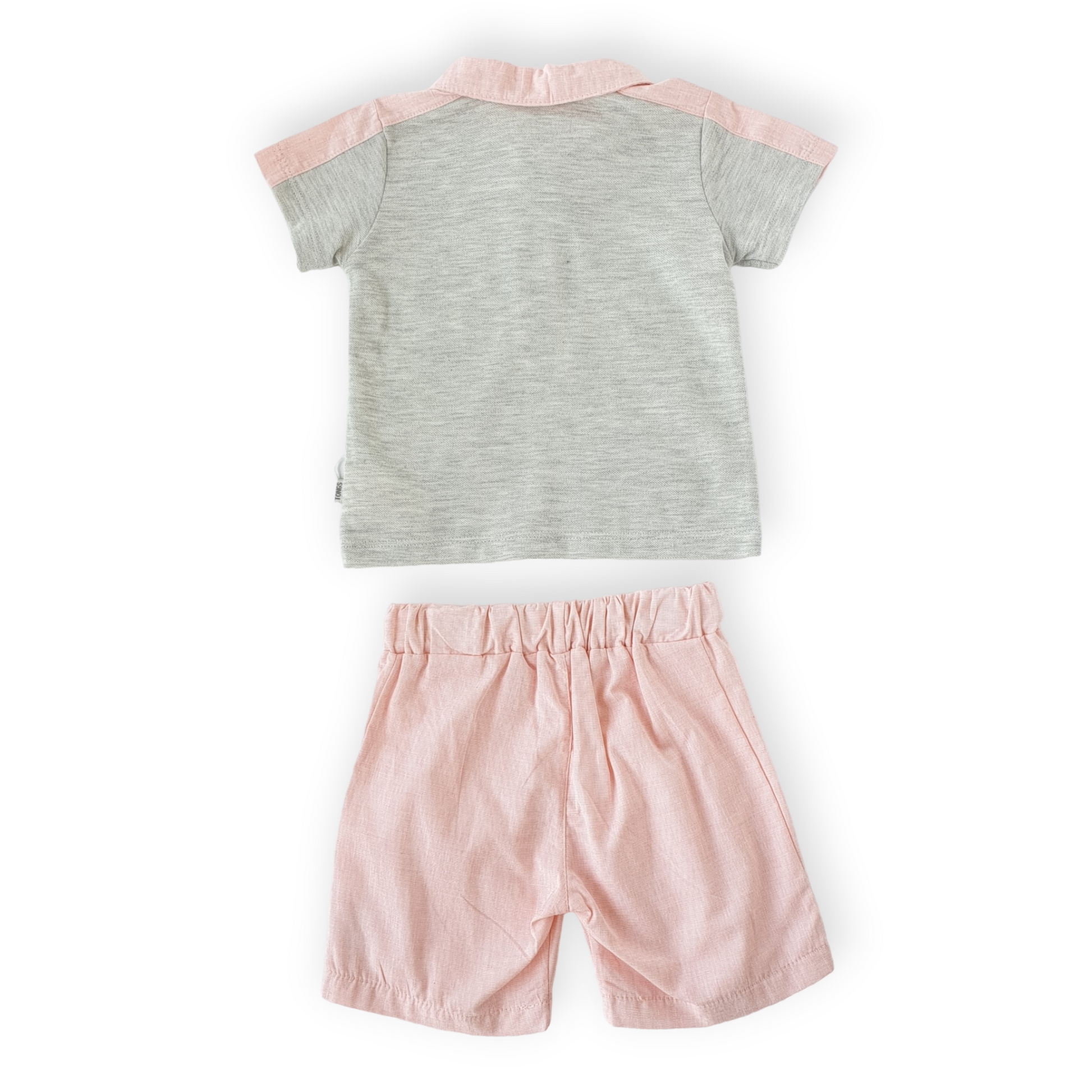 Ship Baby Girl Set Grey and Pink-Catgirl, Catset2pcs, Girl, Grey, Pink, Sea, Set, Ship, Short sleeve, Shorts, SS23, Sun, Top-Tongs-[Too Twee]-[Tootwee]-[baby]-[newborn]-[clothes]-[essentials]-[toys]-[Lebanon]