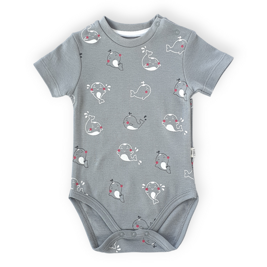 Grey Body with Whale prints