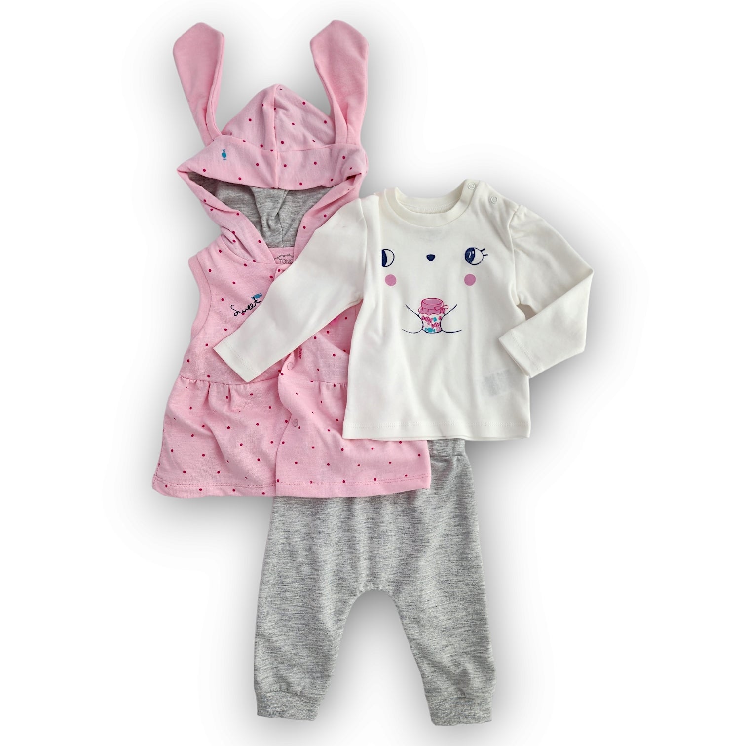 Pink Candy Set with Jacket Hoodie