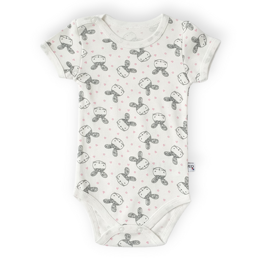 Off-white Body with Bunnies-Body, Bodysuit, Bunny, Catgirl, Creeper, Feed me, Girl, Off-white, Onesie, Short Sleeve, SS23-Veo-[Too Twee]-[Tootwee]-[baby]-[newborn]-[clothes]-[essentials]-[toys]-[Lebanon]