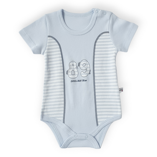 All Star 89 Baby Boy Body-89, Blue, Body, Bodysuit, Boy, Catboy, Creeper, Onesie, Short Sleeve, SS23-Veo-[Too Twee]-[Tootwee]-[baby]-[newborn]-[clothes]-[essentials]-[toys]-[Lebanon]