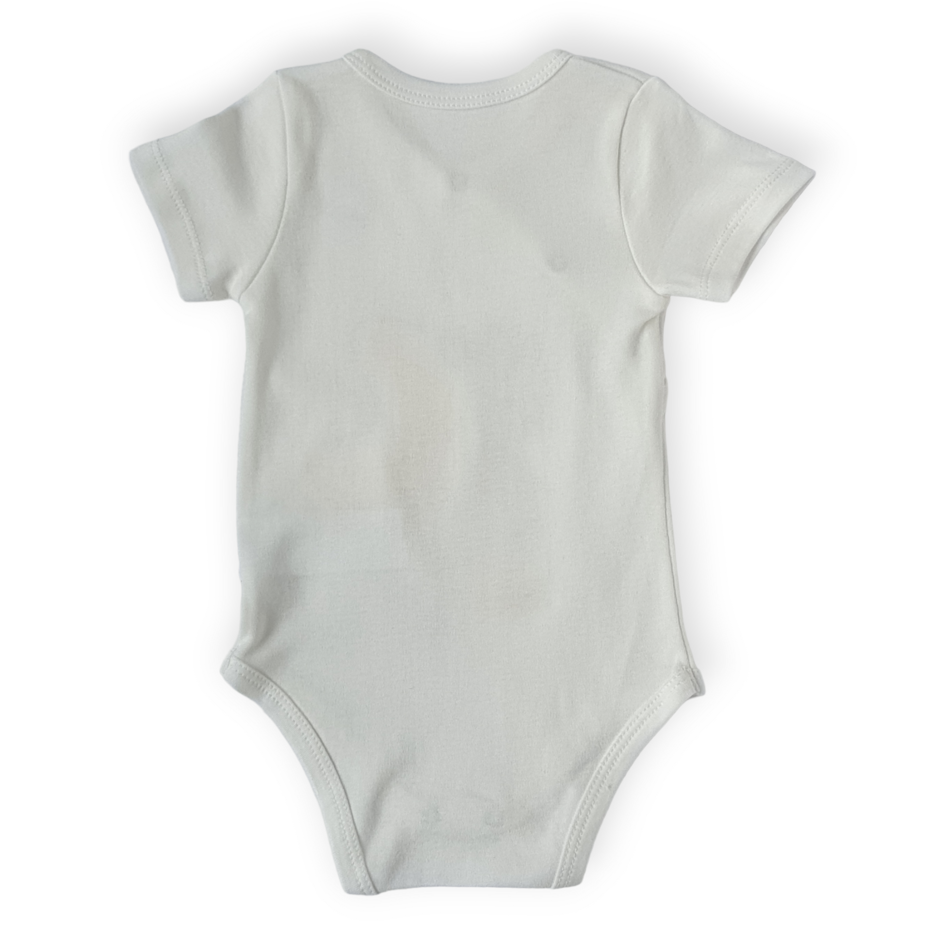 White Body with Moon and Cloud-Body, Bodysuit, Boy, Catboy, Catgirl, Catunisex, Cloud, Creeper, Girl, Moon, Onesie, Short Sleeve, SS23, White-Veo-[Too Twee]-[Tootwee]-[baby]-[newborn]-[clothes]-[essentials]-[toys]-[Lebanon]
